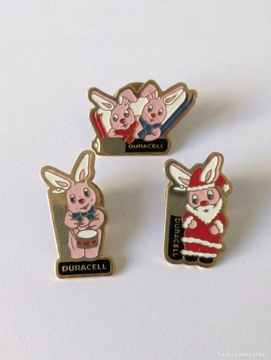 Pins de colecci&oacute;n: Pins Duracell Bunny Vintage (A&ntilde;os 80-90) Lote FF