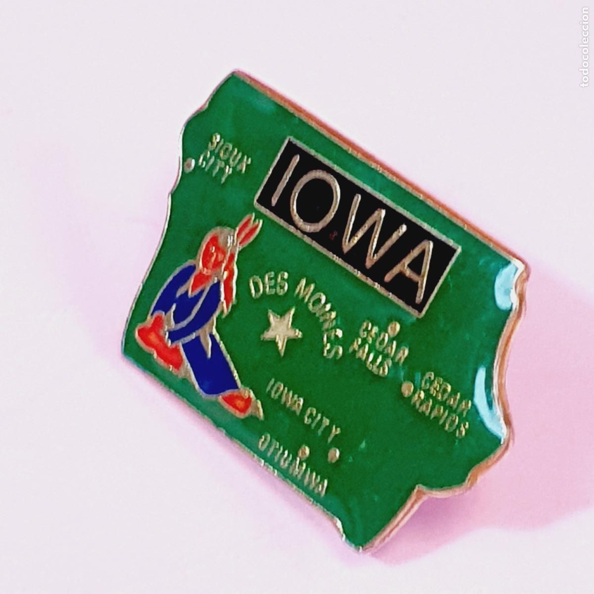 Pins de colecci&oacute;n: PIN-IOWA-U.S.A.-VER FOTOGRAF&Iacute;AS-COLECCIONISTAS.