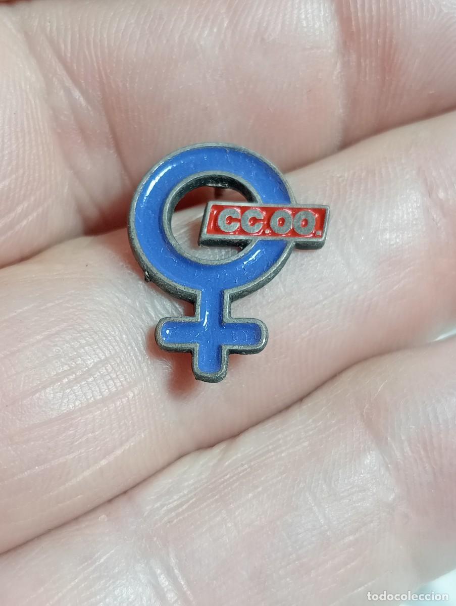 Pins de colecci&oacute;n: PINS FEMINISTA COMISIONES OBRERAS CCOO POL&Iacute;TICA SINDICATOS INSIGNIA SINDICAL IZQUIERDA