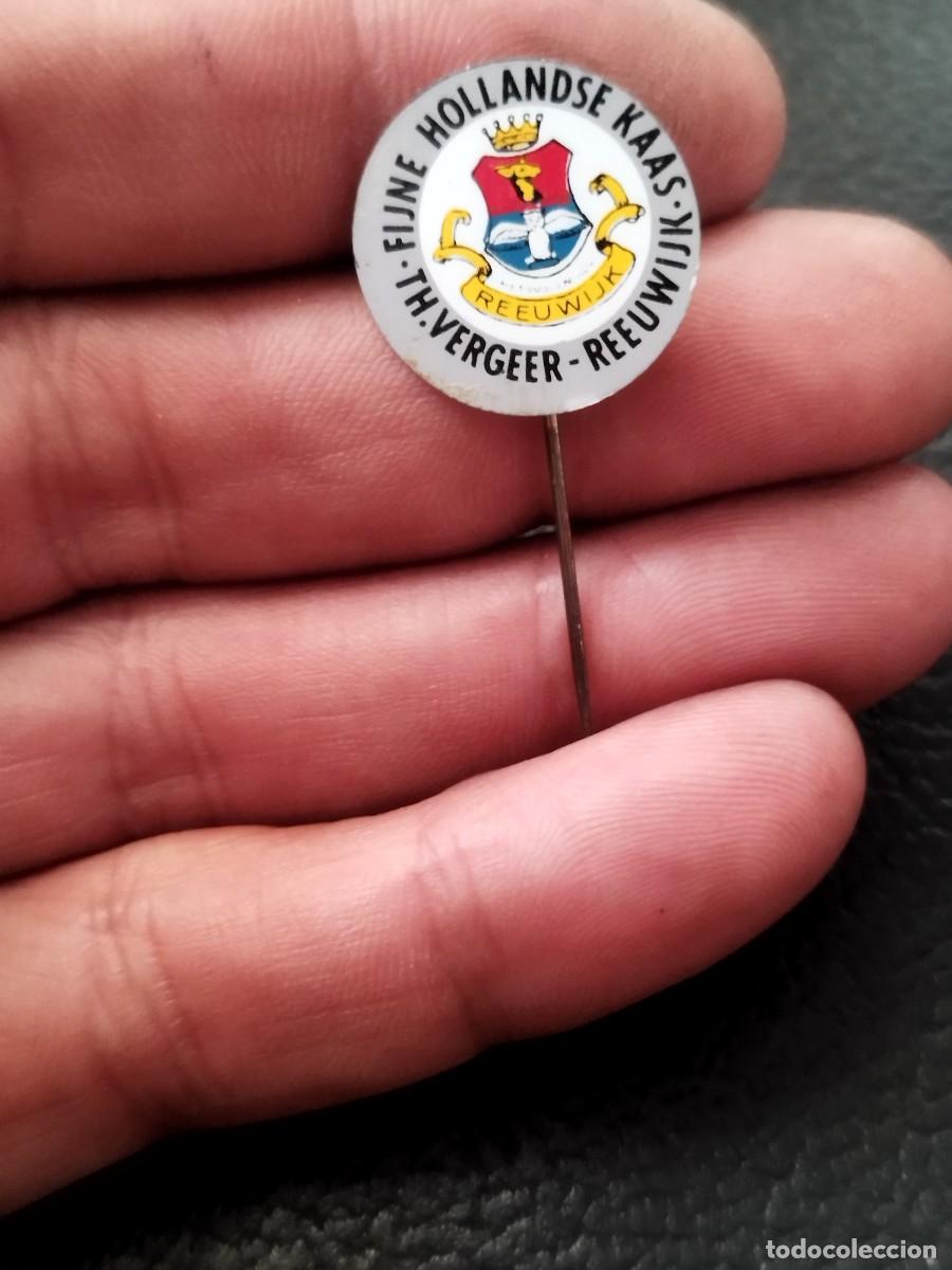 Pins de colecci&oacute;n: Antigua insignia de aguja, pin vintage. queso holand&eacute;s &rdquo;Fijne Hollandse Kaas . Publicidad