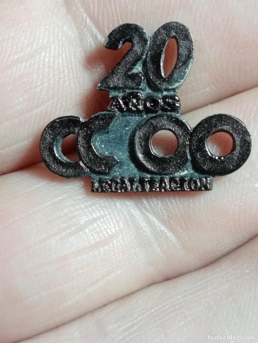 Pins de colecci&oacute;n: RARO PINS SINDICATO CCOO 20 A&Ntilde;OS LEGALIZACI&Oacute;N POL&Iacute;TICOS SINDICAL POL&Iacute;TICA IZQUIERDA