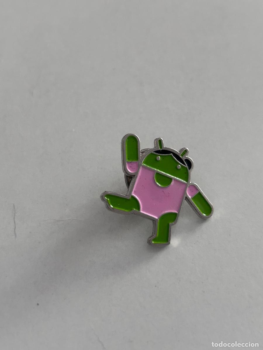 Pins de colecci&oacute;n: Pin MWC 2012 Google Android Gimnasta (Maillot Rosa) - Nuevo