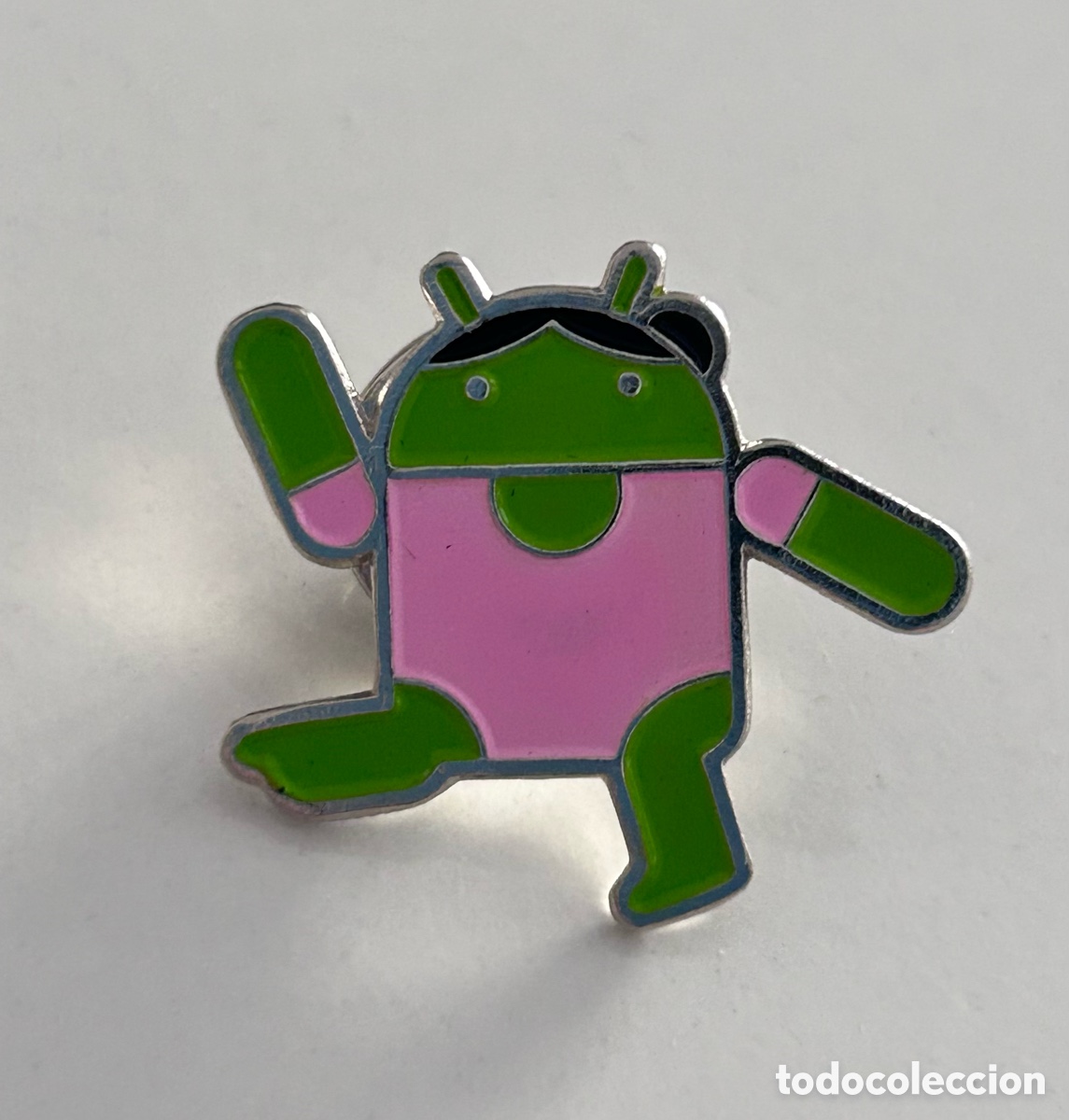 Pins de colecci&oacute;n: Pin MWC 2012 Google Android Gimnasta (Maillot Rosa) - Nuevo