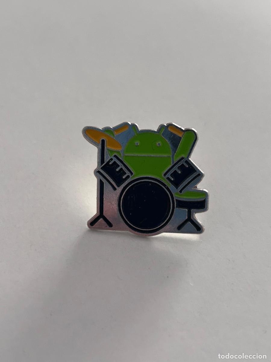 Pins de colecci&oacute;n: Pin MWC 2012 Google Android Bater&iacute;a M&uacute;sico- Nuevo - Foto 4