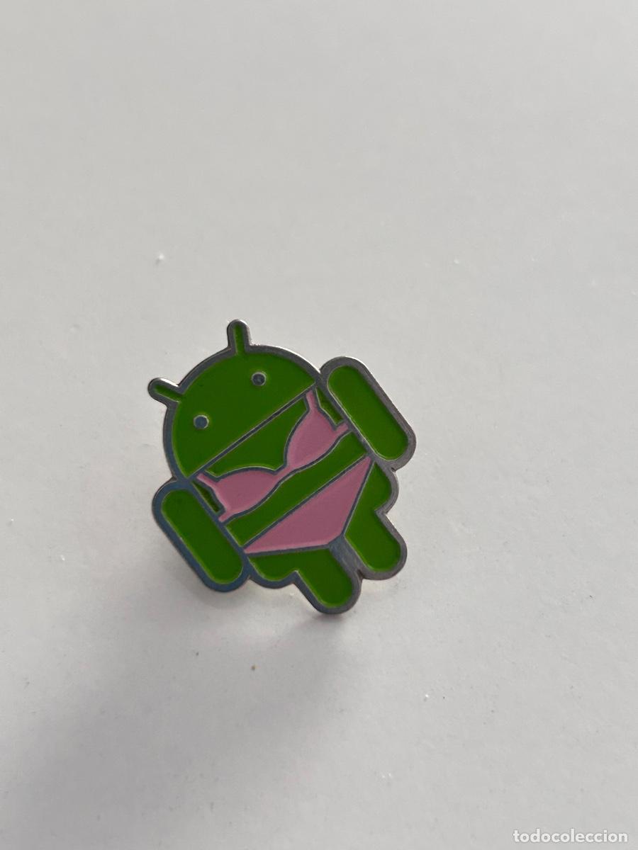 Pins de colecci&oacute;n: Pin MWC 2012 Google Android chica bikini rosa - Nuevo - Foto 2