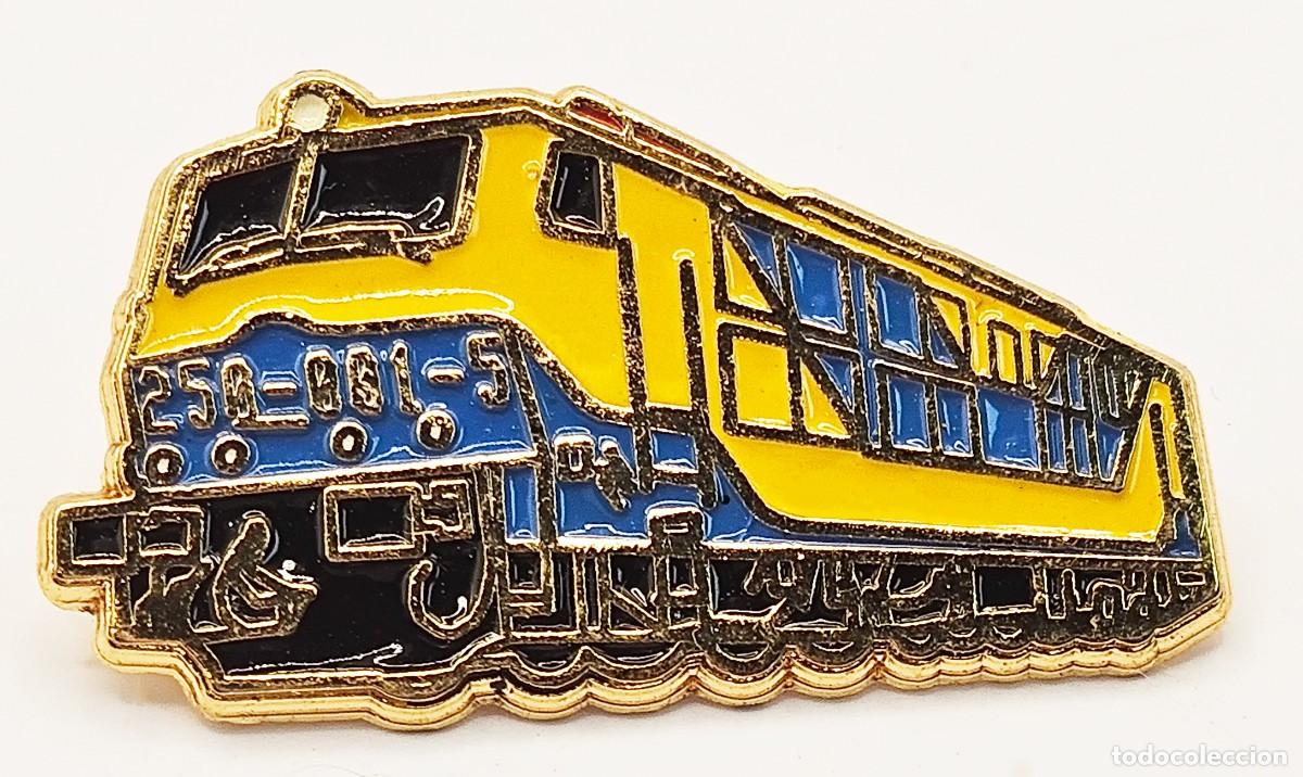 Pins de colecci&oacute;n: PIN METALICO DE SOLAPA LOCOMOTORA ELECTRICA 250 DE RENFE 3 X 2 CM MUY ESCASO