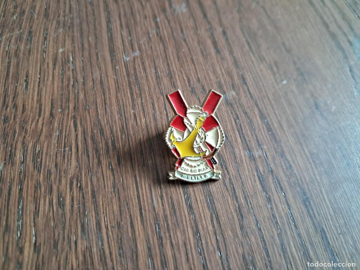Pins de colecci&oacute;n: pin de publicidad, Cia de mar Melilla. escudo.