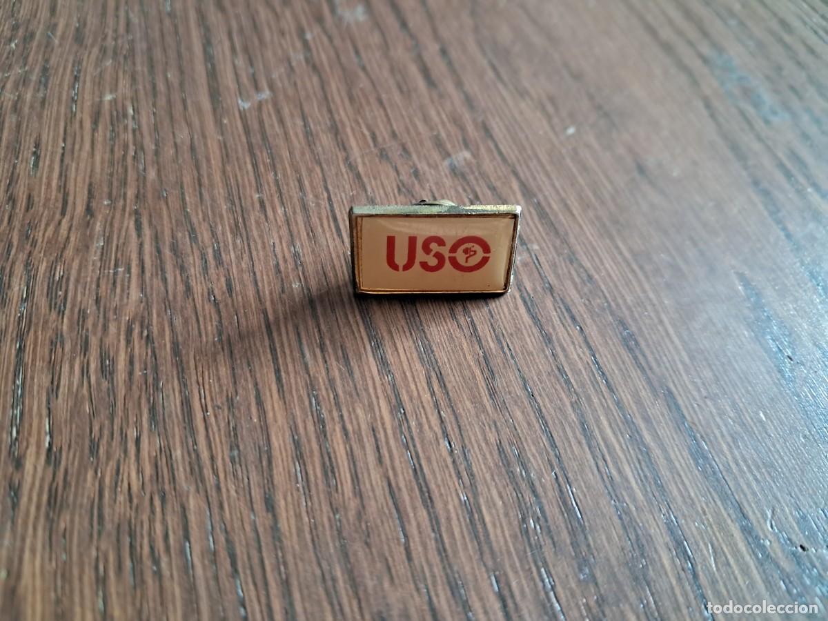 Pins de colecci&oacute;n: pin de pol&iacute;tica y sindicatos, USO.