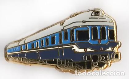 Pins de colecci&oacute;n: PIN METALICO SOLAPA AUTOMOTOR DIESEL FIAT TER SERIE 597 RENFE 3,2 X 1,8 CM