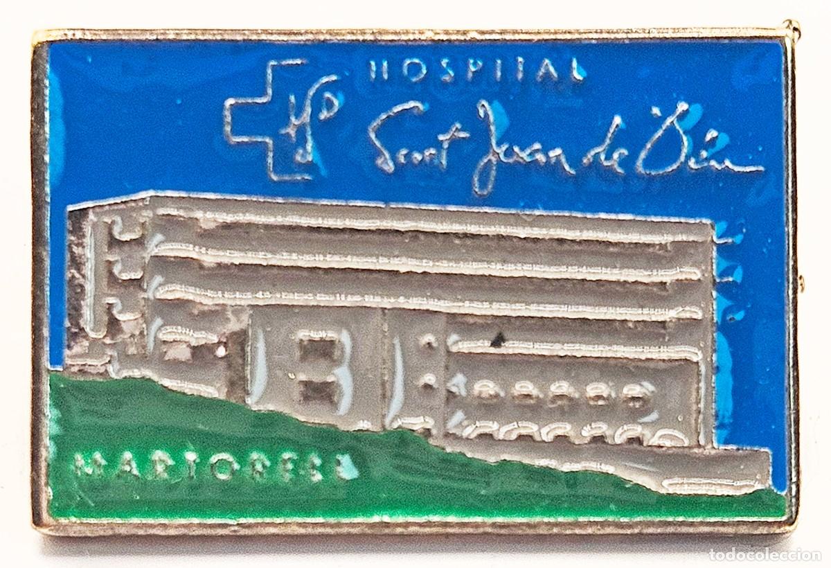 Pins de colecci&oacute;n: PIN METALICO VINTAGE DE SOLAPA HOSPITAL SANT JOAN DE DEU MARTORELL 2,5 X 1,7 CM