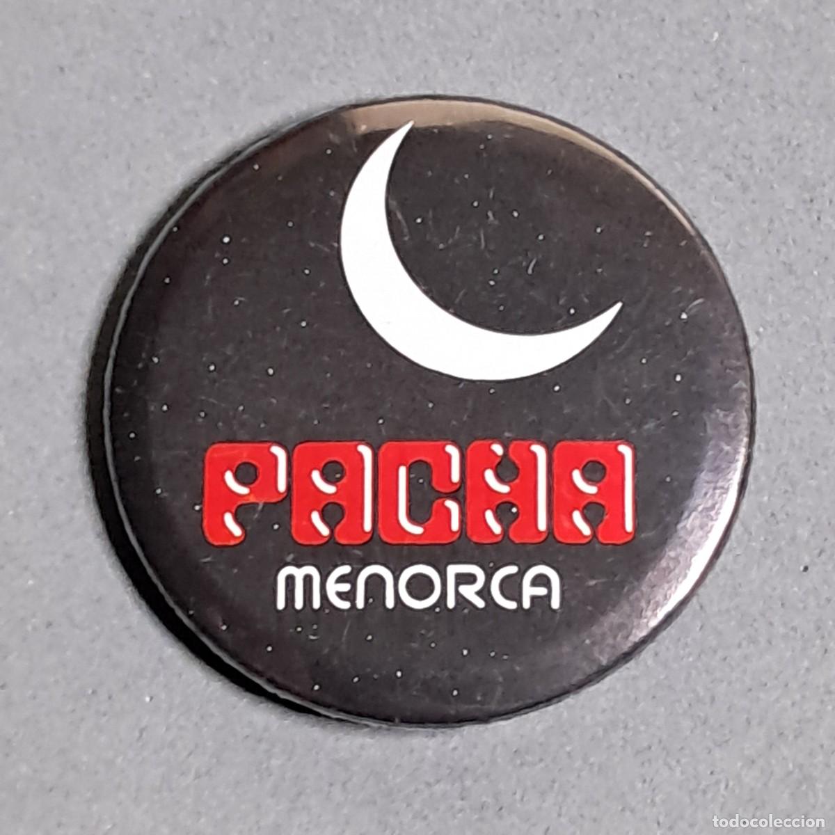 Collection pins: Antigua insignia, chapa de alfiler publicidad de la Discoteca PACH&Aacute; en Menorca, a&ntilde;os 1985 - 1990
