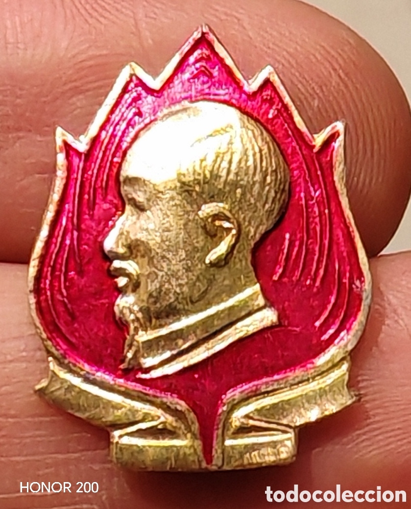 Pins de colecci&oacute;n: Insignia Broche - Ho Chi Minh - Vietnam A&ntilde;os 70
