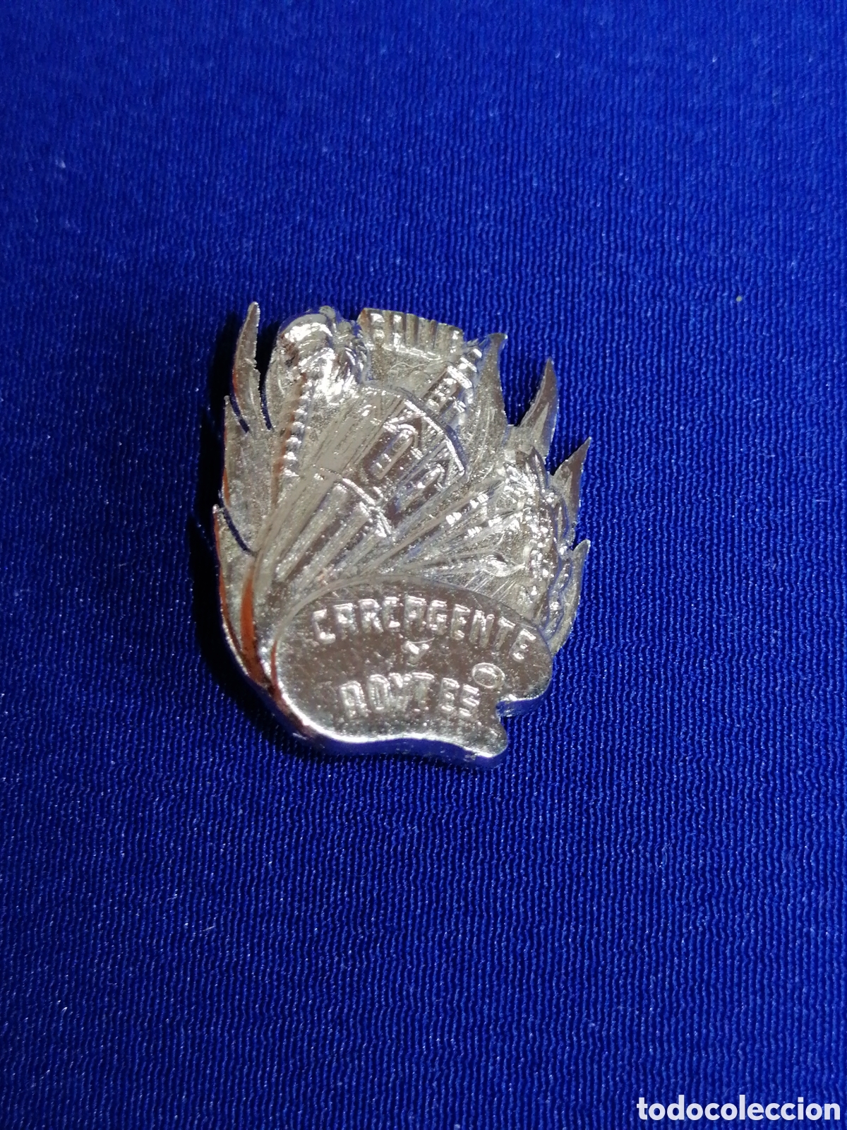 Collection pins: FALLA CARCAGENTE - COMPROMISO DE CASPE N&Uacute;MERO DE COMISION 200 INSIGNIA DE ALFILER COLOR PLATA