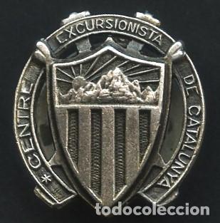Collection pins: INSIGNIA DE PLATA, PIN ANTIGUO, CENTRE EXCURSIONISTA CATALUNYA