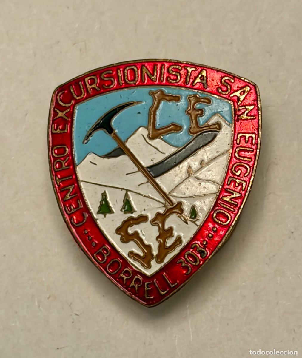 Pins de colecci&oacute;n: ANTIGUA INSIGNIA CENTRO EXCURSIONISTA SAN EUGENIO - MONTA&Ntilde;ISMO - PIOLET