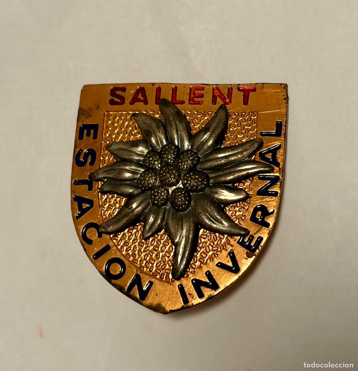 Pins de colecci&oacute;n: ANTIGUA INSIGNIA ESTACION ESQUI SALLENT - PIRINEO ARAGONES