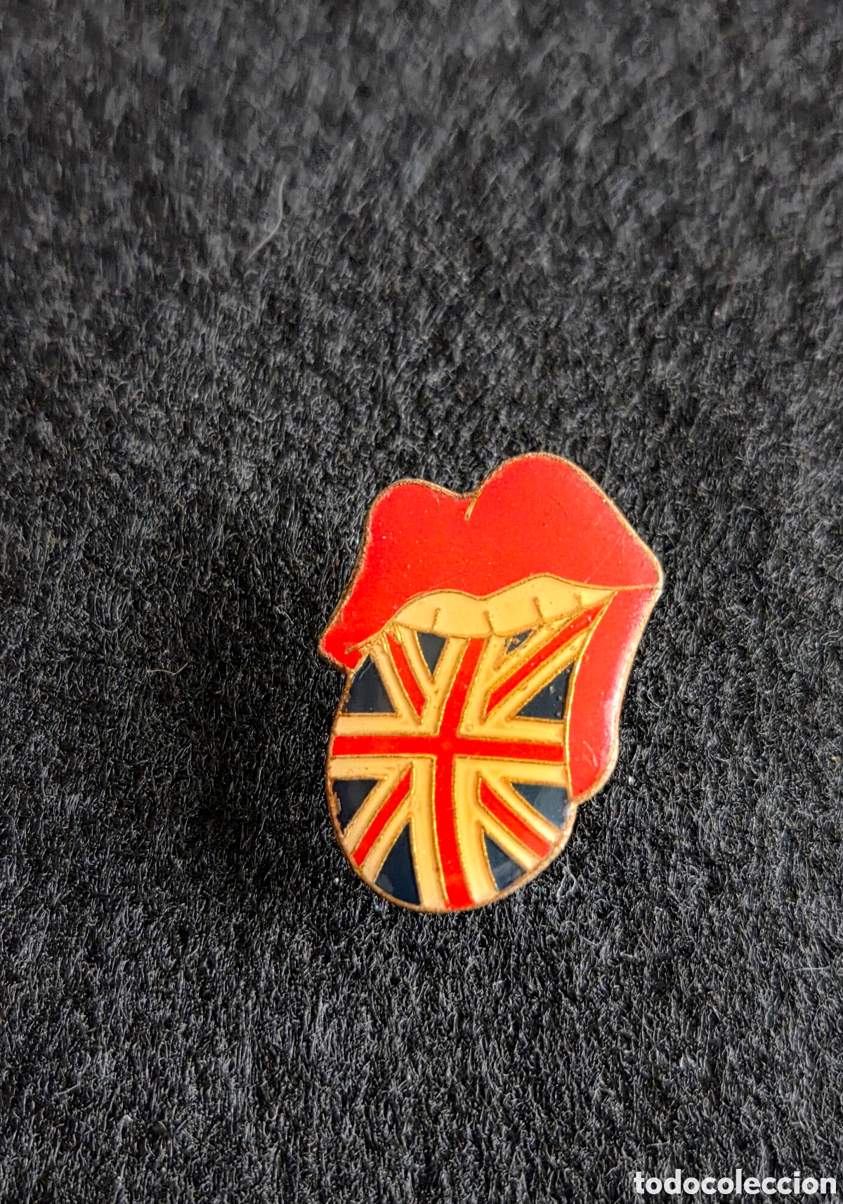 Pins de colecci&oacute;n: Pin Rolling Stones. Especial bandera U.K. Vintage a&ntilde;os 90.