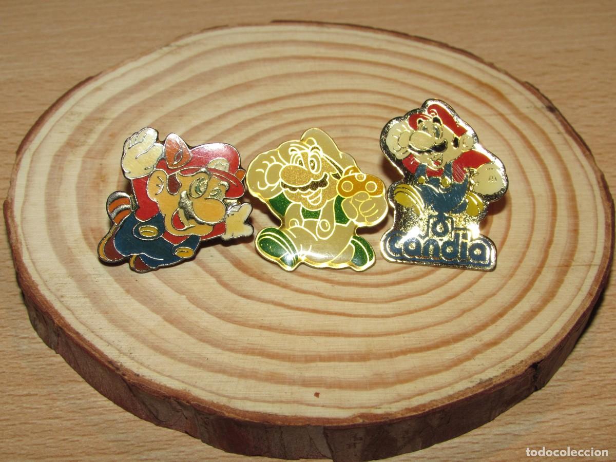 Pins de colecci&oacute;n: Lote 3 pin pins broche vintage Super Mario Bros Nintendo