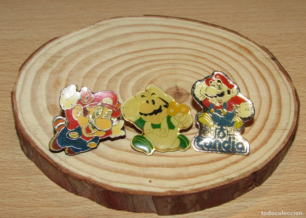 Pins de colecci&oacute;n: Lote 3 pin pins broche vintage Super Mario Bros Nintendo