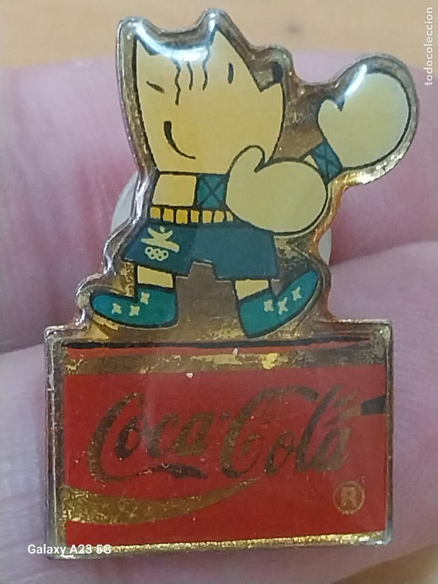 Pins de colecci&oacute;n: COCA COLA COBI BARCELONA 92 BOXEO PIN PINCHO GOTA ORIGINAL 2.84CMS VINTAGE