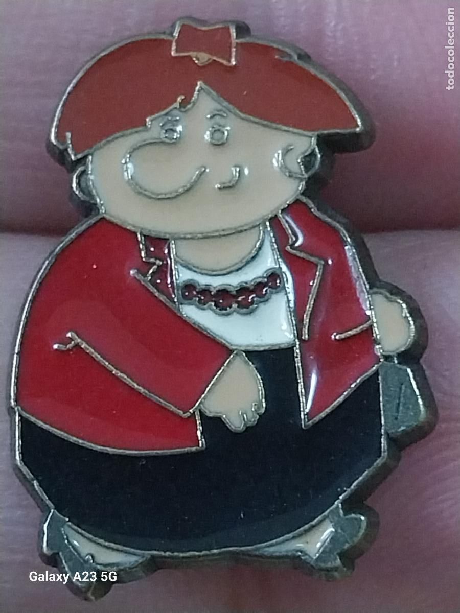 Pins de colecci&oacute;n: EXPO SEVILLA 92 PABELLON DE NAVARRA SE&Ntilde;ORA BOLSO PIN PINCHO PINTURA LACADA ORIGINAL 2.32CMS VINTAGE