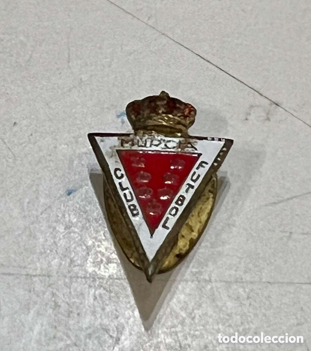 Pins de colecci&oacute;n: Pin de ojal. Escudo REAL MURCIA C. F. Metal. A&ntilde;os 60.