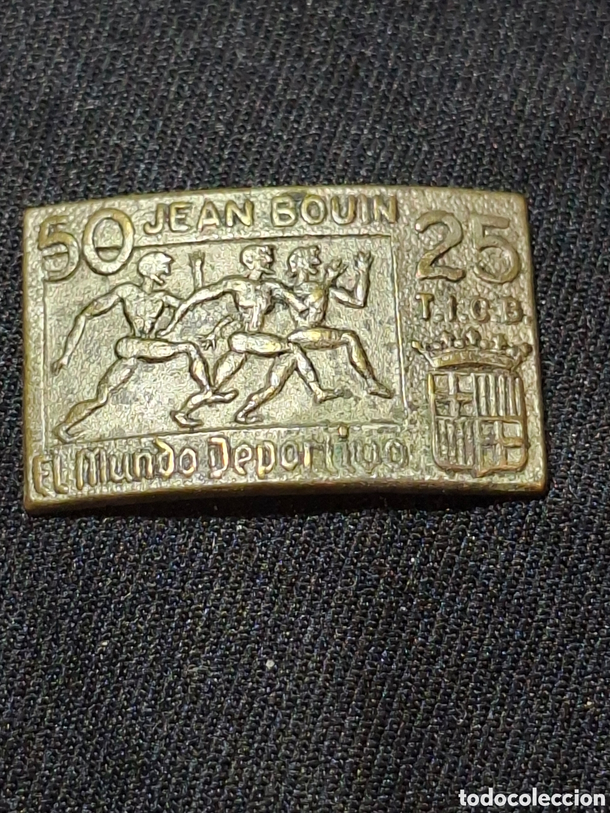 Pins de colecci&oacute;n: PIN - INSIGNIA DE ATLETISMO JEAN BOUIN (MUNDO DEPORTIVO) /MTC2