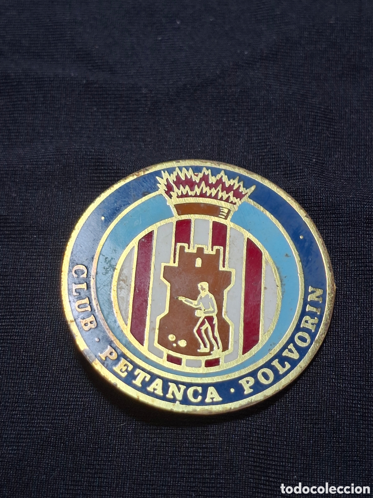 Pins de colecci&oacute;n: PIN INSIGNIA CLUB PETANCA EL POLVOR&Iacute;N. / MTC2