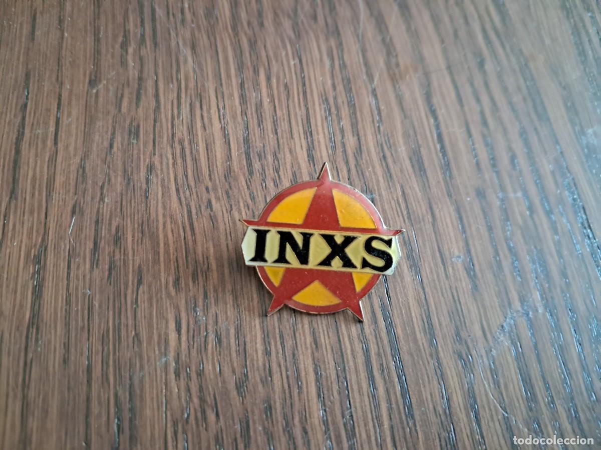 Pins de colecci&oacute;n: pin de publicidad, Inxs, banda de rock, m&uacute;sica.