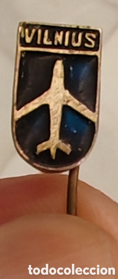 Pins de colecci&oacute;n: Pin Insignia URSS - Aeroflot Vilna. Lituania - A&ntilde;os 60-80