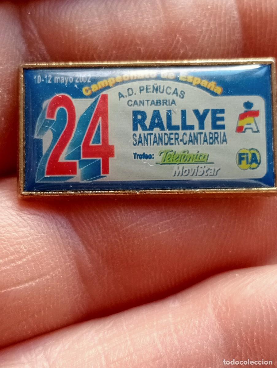 Pins de colecci&oacute;n: PINS 24 RALLYE CAMPEONATO ESPA&Ntilde;A SANTANDER CANTABRIA MOTOR CARRERAS COCHES