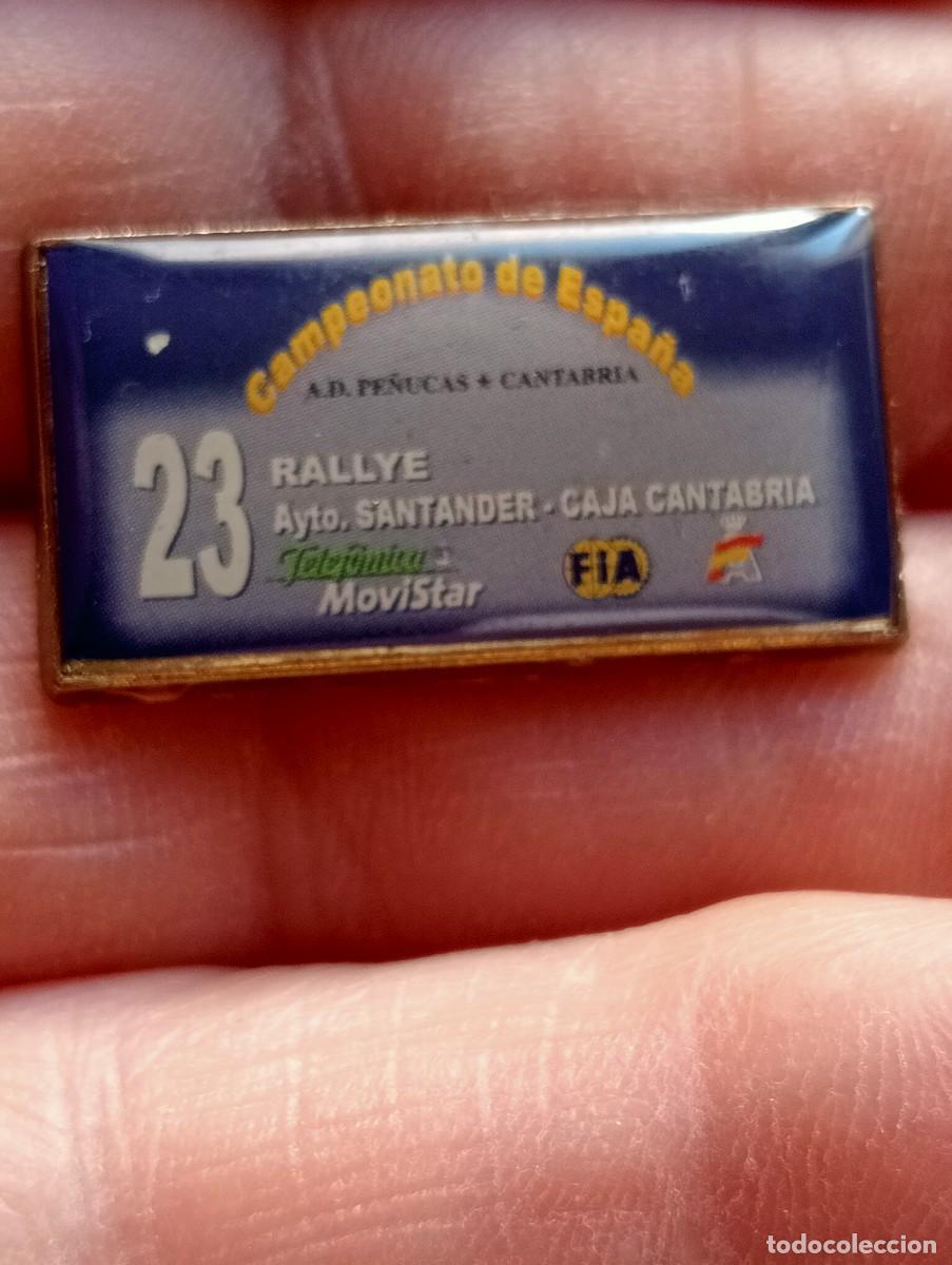 Pins de colecci&oacute;n: PINS 23 RALLYE CAMPEONATO ESPA&Ntilde;A SANTANDER CANTABRIA MOTOR CARRERAS COCHES