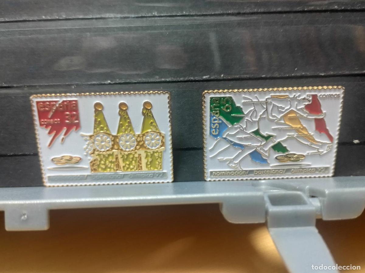 Sammlung von Pins: PINS ESMALTADOS EMITIDOS POR CORREOS REPRODUCIENDO SELLOS EDIFIL N&ordm; 2908/9. OLIMPIADA 92
