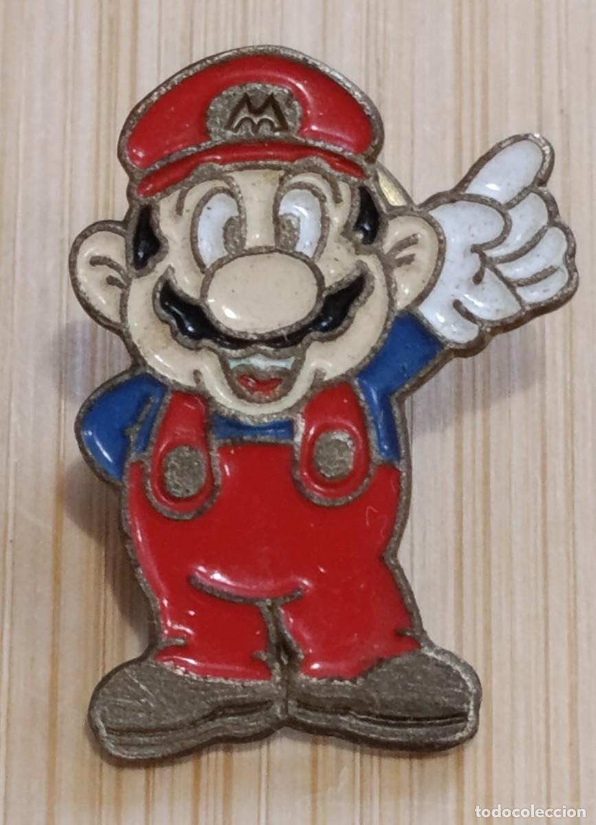 Pins e Spille di collezione: Pin Vintage Super Mario Bros Promocional Bimbo Club Nintendo Starpin's (A&ntilde;os 90)
