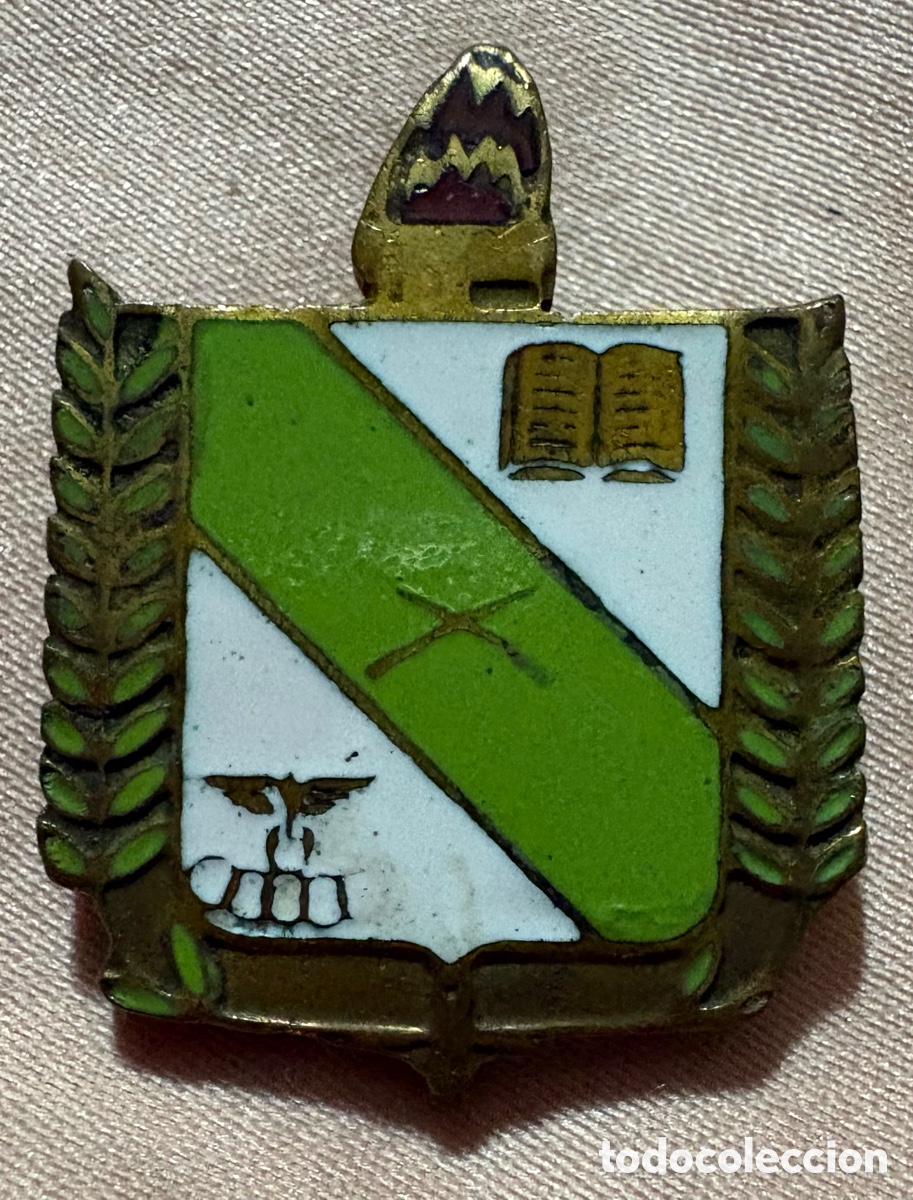 Pins de colecci&oacute;n: PIN INSIGNIA DE LAS OLIMPIADAS DE LA ACADEMIA MILITAR. ANTIGUO. BRONCE. MIDE 32 MM X 26 MM