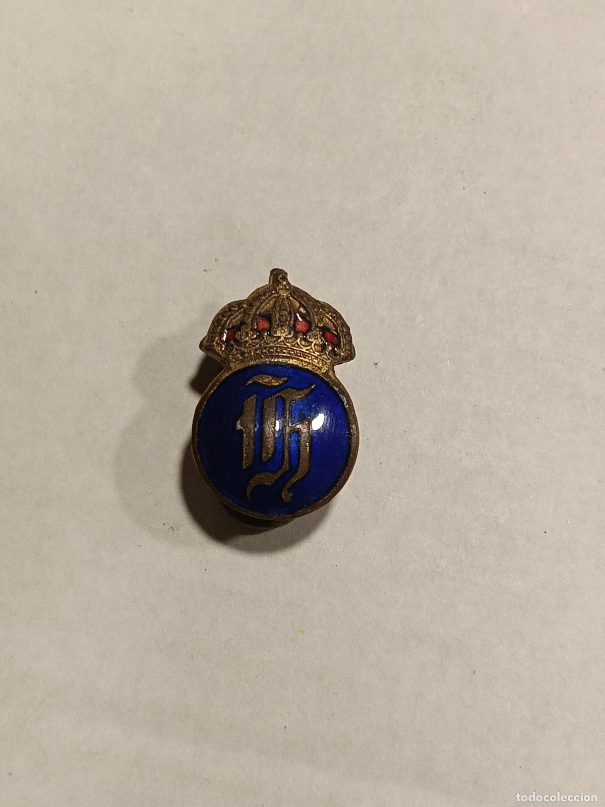 Pins de colecci&oacute;n: Pin muy raro escudo Husqvarna suecia insignia de ojal esmaltada relaci&oacute;n armas motos y agricola