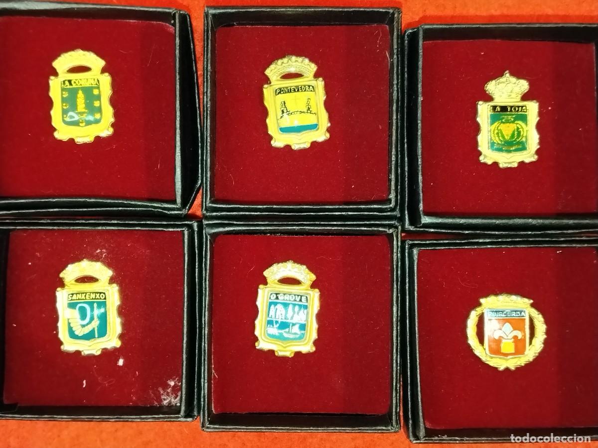Sammlung von Pins: LOTE DE PINS DE ESCUDOS DE CAPITALES DE COMARCAS.