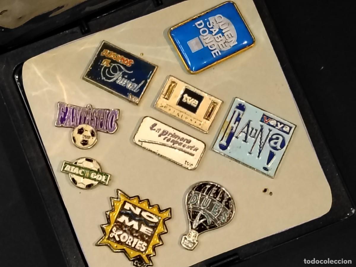 Pin's de collection: COLECCI&Oacute;N DE PINS VINTAGE PROGRAMA Y CADENAS DE TELEVISI&Oacute;N ESPA&Ntilde;OLA TVE A&Ntilde;OS 80-90