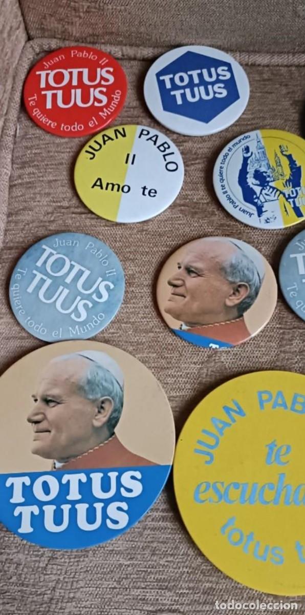 Pin's de collection: Lote 11 chapas Juan Pablo II