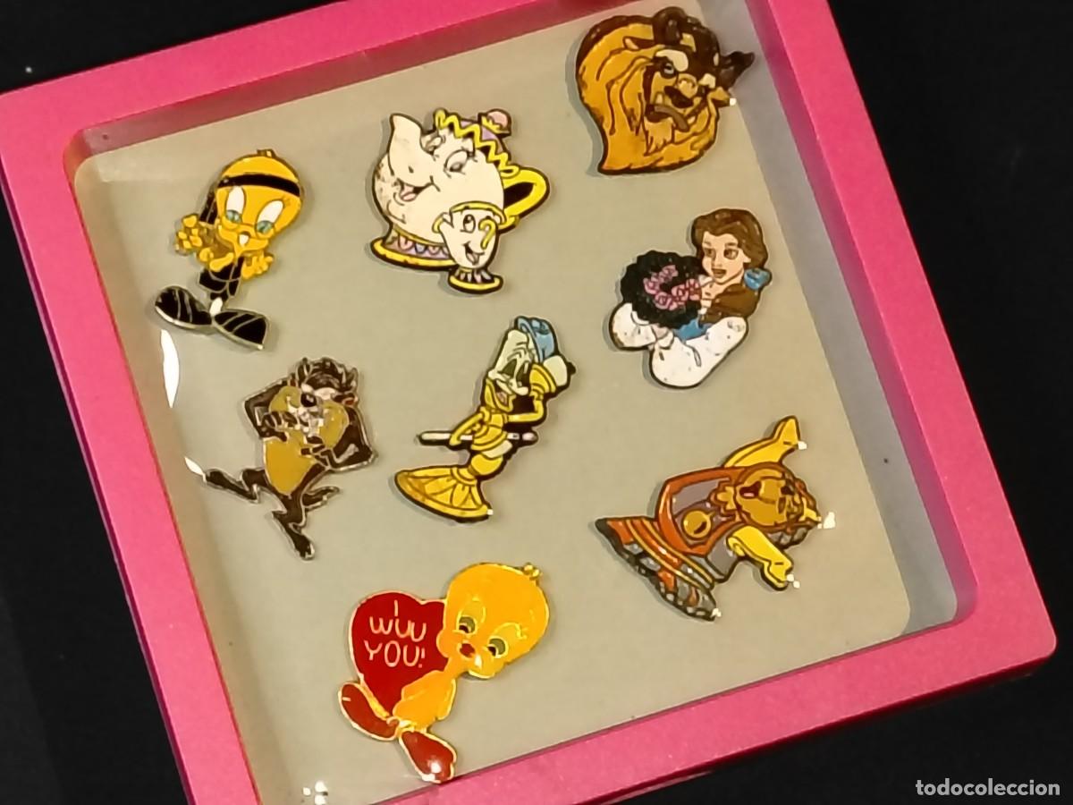 Collection pins: COLECCI&Oacute;N DE PINS VINTAGE LA BELLA Y LA BESTIA - PIOLIN Y TAZMANIA
