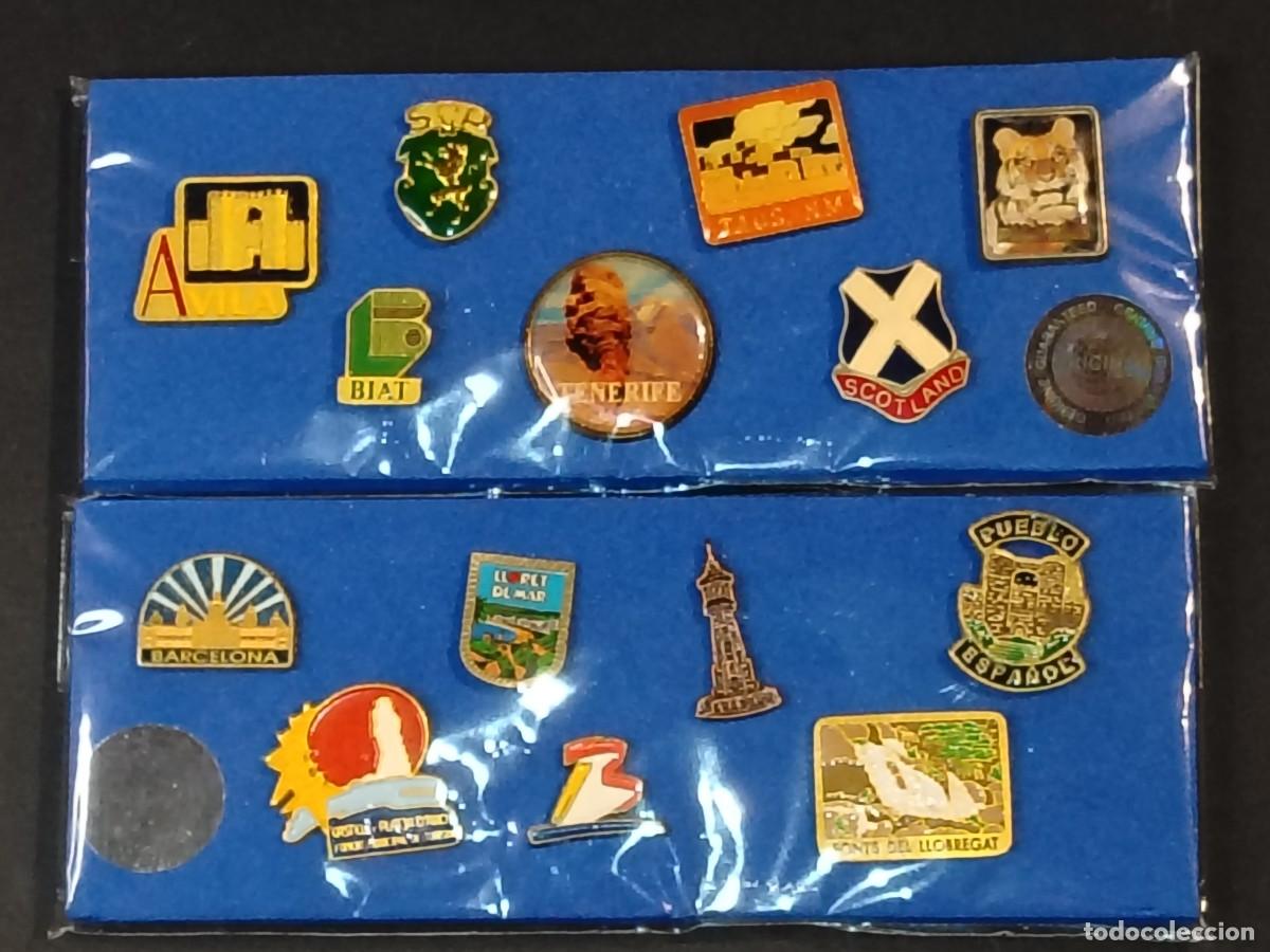 Collection pins: COLECCI&Oacute;N DE PINS VINTAGE DE CAPITALES DE COMARCAS.