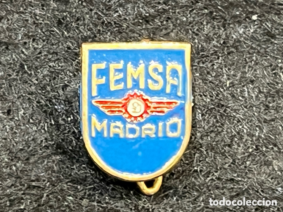 Pins de colecci&oacute;n: FEMSA MADRID FABRICA ESPA&Ntilde;OLA DE MAGNETOS ANTIGUO PIN INSIGNIA DE AGUJA