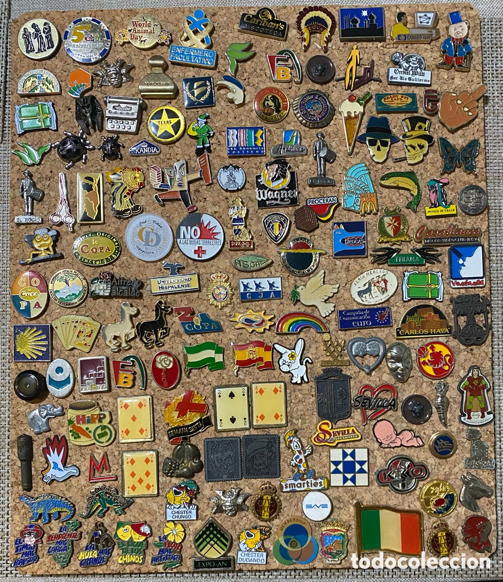 Pins e Spille di collezione: Lote 140 pines aproximadamente