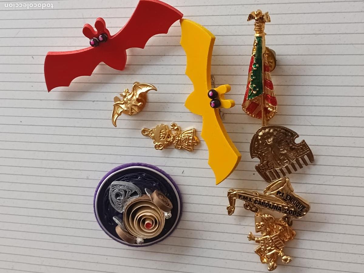 Pin's de collection: 8 insignias valencianistas, Fallas, Valencia