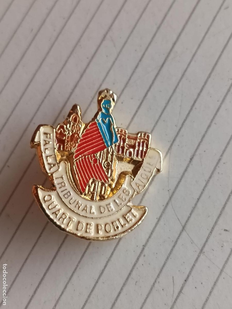 Pins e Spille di collezione: Fallas de Valencia, insignia fallera de la Falla Tribunal de les Aigues, Quart de Poblet