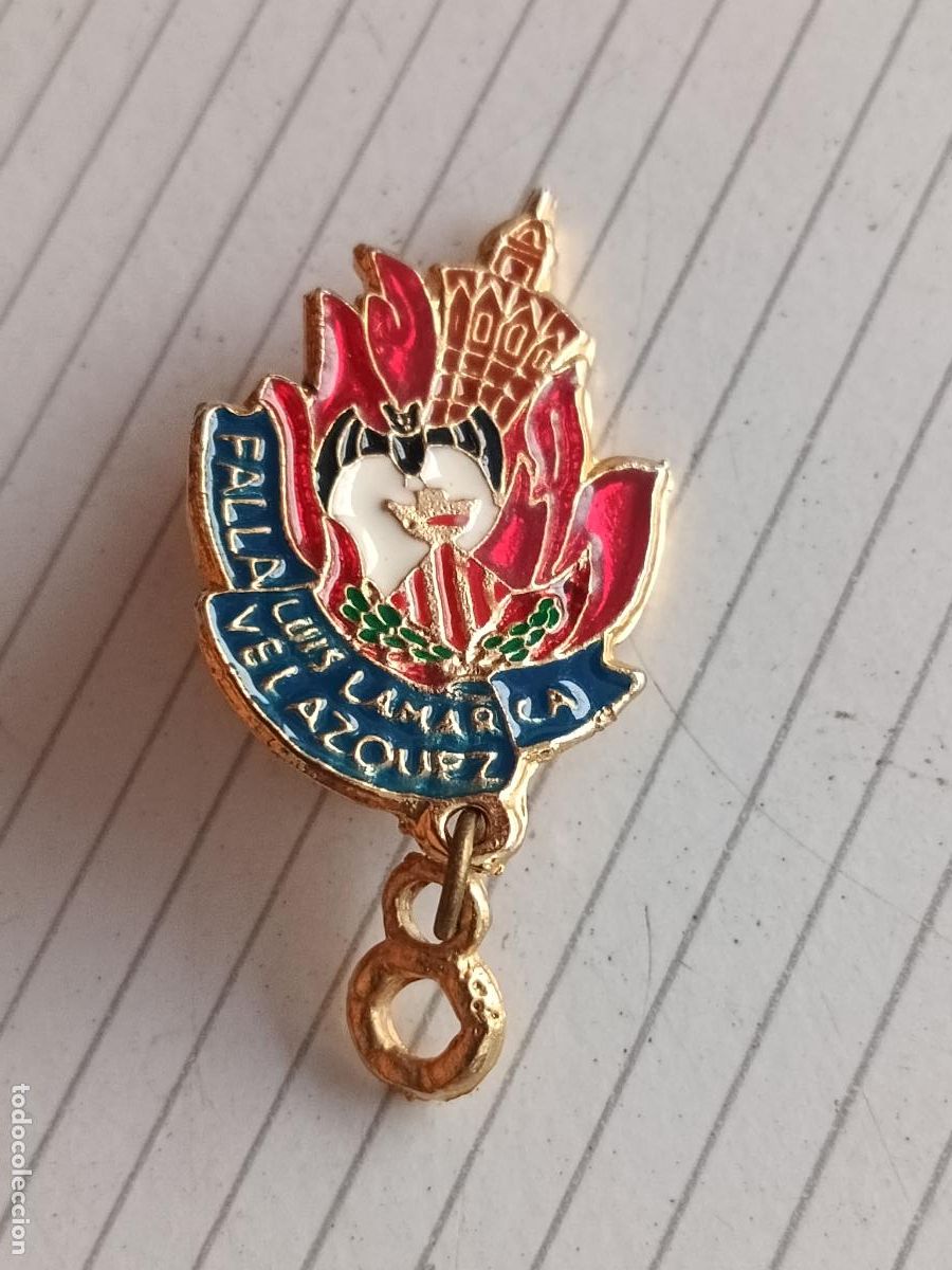 Collection pins: Fallas de Valencia, insignia fallera de la Falla Luis Lamarca Vel&aacute;zquez