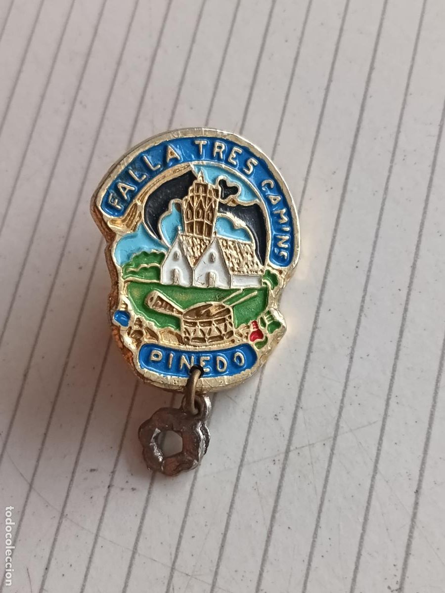 Collection pins: Fallas de Valencia, insignia fallera de la Falla Tres Camins, Pinedo