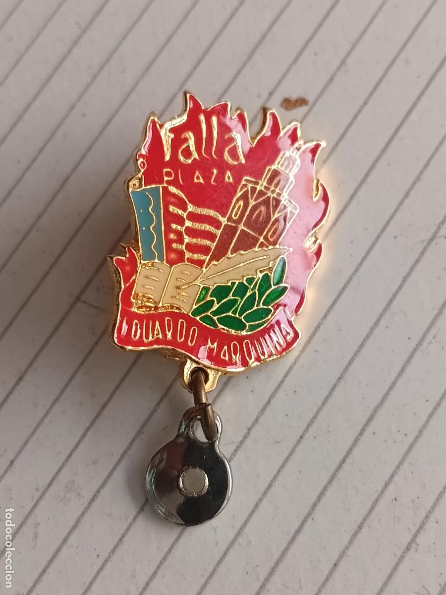Pins de colecci&oacute;n: Insignia fallera de la Falla Eduardo Marquina - Fallas de Valencia - Foto 1