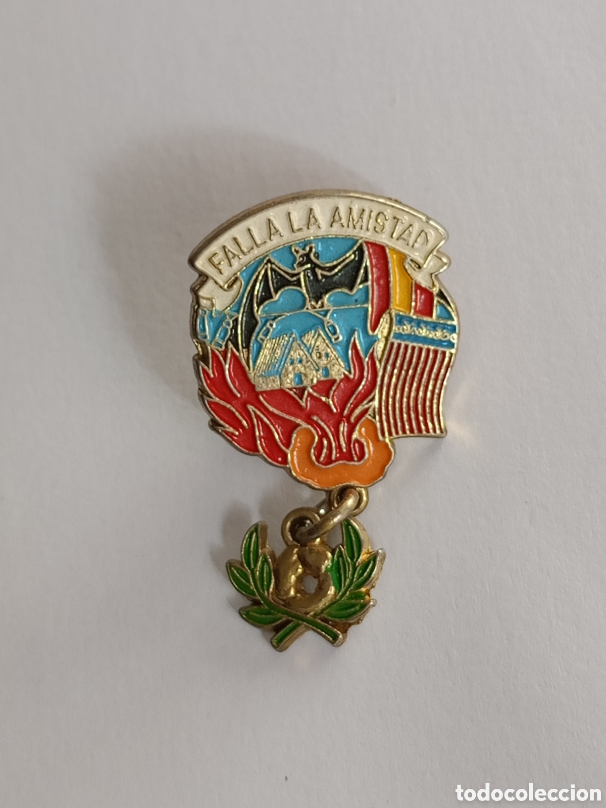 Collection pins: Antiguo Pin insignia falla la amistad esmaltado