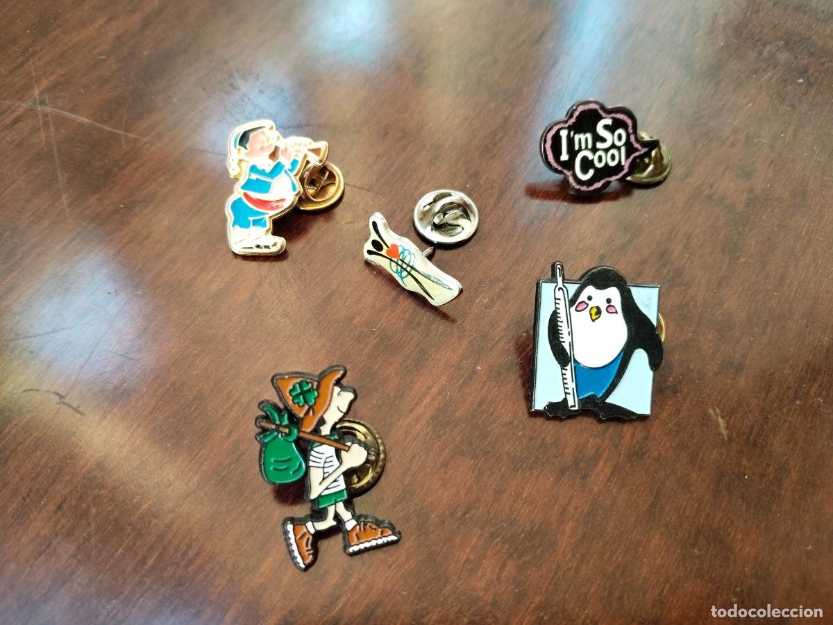 Pin's de collection: 5 pins con sus broches. Ver fotos.